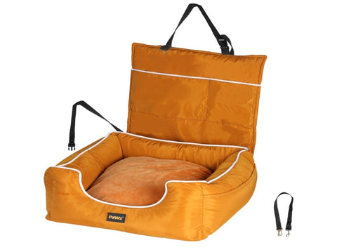 PaWz Pet Car Seat Travel Safety Carrier Orange PT1184-OR_NZ
