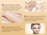 IPL Hair Removal Device - 3-in-1 Permanent Hair Reduction, Skin Rejuvenation & Acne Control V888-ELOSUNG35680