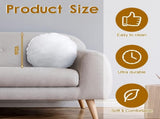 6 Pcs Round Pillow Insert Bulk White Decorative Throw Pillows Insert for Sofa, Cushion and Bed V1258-DP02-C-3192