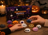 Spooky Halloween Squishies Bun Stress Toy Advent Calendar Box, 12 Unique Designs Ghost Pumpkin V1369-AZ3-W-15335