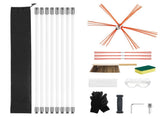Chimney Sweep Kit, 8m Maximum Extendable Length Chimney Brush, Chimneys Cleaning Kit with Bristle V952-YCSQSTJ26YC1VS8X2001V0