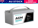 Safetex 12V 100Ah AGM Deep Cycle Lead BATTERY-AGM-NA