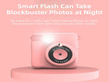 Pink ABS-681 Portable Kids Mini Digital Polaroid with 32GB Card, 3 Rolls Printing Paper & 6 Color V888-ELOSUNG39858