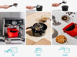 Grindenstin Sturdy, Compact, Modern Space-Saving Espresso Coffee Grind Knock Box - Black V1258-DP02-C-661
