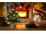 Mini Christmas Tree 45cm, Natural Pinecone Log Base Tabletop Decoration V1232-MNSDS-001