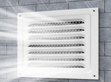 2pcs Attic Vent Soffit Vent Aluminum Wall Vent Metal Shed Vent Square Vent Louver Vent Grille with V1259-DP01-A-3318