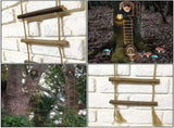 2Pcs Plants Ladder, 35.43 x 5.91in Wood Ladder Design Plants Trellis, Plant V1192-AZ-W-25320