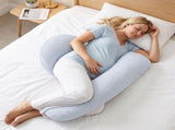 Giselle Bedding Cooling Pregnancy Pillow Adjustable Maternity Pillow for Sleeping, Body Pillows for PILLOW-MAT-COOL-AD-BL