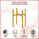 Metal Plant Stand Adjustable Indoor V63-916221