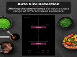 EuroChef 30cm 2 Zone Induction Cooktop, 3300W Electric, Touch Controls V219-COKICTEC320A