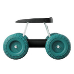 Gardeon Garden Cart Rolling Stool with Wheels Gardening Helper Seat Farm Yard GCT-SEAT-200KG-BK