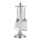 Stainless Steel Cooking Utensil Stand Kitchenware Spatula Scoop Spoon Rotating Storage Rack V1294-YM0901-3118200101811