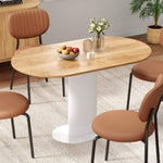 Clara Gather Round Oval Dining Table V264-DNT-415C-NTR-13M