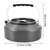 Camp Tea Kettle Kettle Aluminium Alloy 1Set Portable For Outdoor Activities V1192-AZ-W-27291