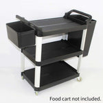 SOGA 2X Large Food Trolley Utility Cart Waste Storage Bin FOODCART1511-JBINLX2