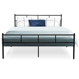 Artiss Bed Frame Queen Metal Bed Frames SOL MBED-C-SOL-Q-BK