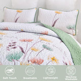 Intricate Quilted Coverlet and Pillowcases Set: A Work of Art for Your Bedroom - Queen size V745-MAC080646Q13U