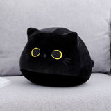 Black Cat Plush Toys, Soft Cat Pillow Squishy Plushies,Cat Stuffed Animals Kawaii Plush Toys Home V1369-AZ3-W-06015