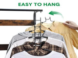 8 Sets Magic Clothes Hangers Detachable 5-in-1 Multilayer Carbon Steel Coat Hanger with Anti-Slip V985-MULTIHANGERS
