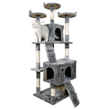 Furtastic 170cm Cat Tree Scratching Post - Silver Grey CAT-EJT-361-SGY