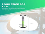 Social Hike Green Pogo Stick - Kids Jumping Jackhammer Exercise Hopper Toy V238-SUPDZ-28304776101968