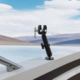 Light Weight Trolling Mounting Stabilizer Bracket for 0.6" to 2" Boat Rails Secure Trolling V1192-AZ-W-23602