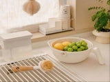 1 Piece White Sink Drain Strainer Food Fruit Vegetable Kitchen Sink Waste Filter V1258-DP02-BOL-247