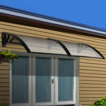 Instahut Window Door Awning 1mx2.4m Transparent AWN-PC6-1X24