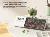 7-Day Smart Pill Organizer with Timer & Alarm Intelligent Medication Reminder Box with Vibration, V1197-RY-052002