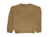 100% SHETLAND RAGG WOOL CREW Round Neck Knit JUMPER Pullover Mens Sweater Knitted - Nutmeg - 5XL V563-SW-CN-NUTMEG23-5XL