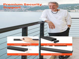 198 cm Stainless Steel Handrail, Rectangular Top Stair Deck Hand Rail for Outdoor/Indoor Steps with V952-LGFS65FT1JZ3355L3001V0