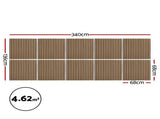 Artiss 10PCS Peel and Stick Wall Panels Tiles 68X68CM Self Adhesive for Home Office Studio Brown WP-68X68-10PCS-BR