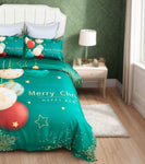 Christmas New Year Quilt Cover Set - Super King Size V493-SM-SK-13