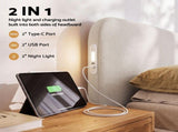 Artiss King Bed Frame with 100cm Boucl Headboard, USB-C & Night Lights BFRAME-H-MUSE-K-WH-ABC