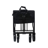 Foldable Collapsible Wagon Cart Garden Beach Outdoor Shopping Trolley Fishing Camping V610-FLDWAG-9150-BLA