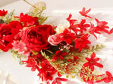 Spring Door Wreath Hanging Decorative Lintel Wreath Artificial Peony Flower Swag for Wedding Arch V1294-YM0523-220224XY01-4