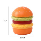 1 Pcs Hamburger Toothpick Holder With Lid, Dust-Proof Floss Storage Box,Fashionable Desktop Decor V1370-AZ4-25467