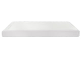 Artiss Compression Bed Frame Double Size No Assembly Vacuum High Density Sponge Boucle Cream White BED-FOAM-BASE-D-WH