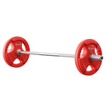 Everfit Barbells Set 36kg 120cm Dumbbell Barbell Plate Weight Lifting Home Gym Red Lifting FIT-K-DB-SET-36KG