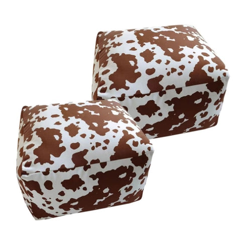 SOGA 2X 55x35cm Squared Soft Pouffe Seat Cushion Elegant Home Accent Dcor Stylish Footstool POUFFE636X2