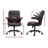 Artiss Executive Office Chair Mid Back Brwon OCHAIR-G-7023-BR