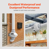6" to 4.5" Radon Mitigation Fan System Kit Quiet 380 CFM Inline Duct Fan V952-DFSTJ6INCH38V4LNDV3