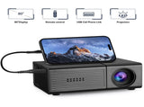 Black M3S 1080P Mini Projector USB-Powered Version Includes Manual V1221-BLACK-M3S-1080P-MINI-PROJECTOR-USB-POWERED-VERSION-INCLUDES-MANU