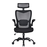 MONA Ergonomic High Back Flipped Armrest Task Chair In Black V369-MC-1098E-BLACK