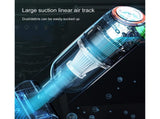 Car Vacuum Cleaner Wireless Strong Suction ABS Low Noise One Hand Operation Dust Remover for Auto V1263-JX-1061