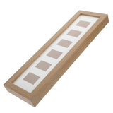 Wooden Picture Frame Light Brown Wall Mounted for Seashells and Specimens Home Decor V1369-AZ3-W-17248
