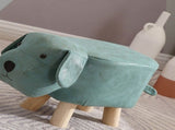Children Wooden Low Stools Cute Cartoon Children Stool Small Dog Shape Stool for Home Kindergarten V1294-YM0716-3116220007318