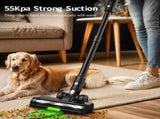 Cordless Vacuum Cleaner, 55Kpa/55Mins Vacuum Cleaners for Home. Self-Standing Stick Vacuum with V1313-AU-H28B