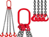 Chain Sling, 8 mm x 1m Chains with Hooks, G80 Engine Chain Hoist Lifts, 5 Ton Load Capacity V952-GLSJG80SZGL8MMX1MV0