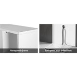 Artiss Entertainment Center Unit TV Stand TV Cabinet Open Shelves 183CM White FURNI-N-CE01-TV180-WH-ABC